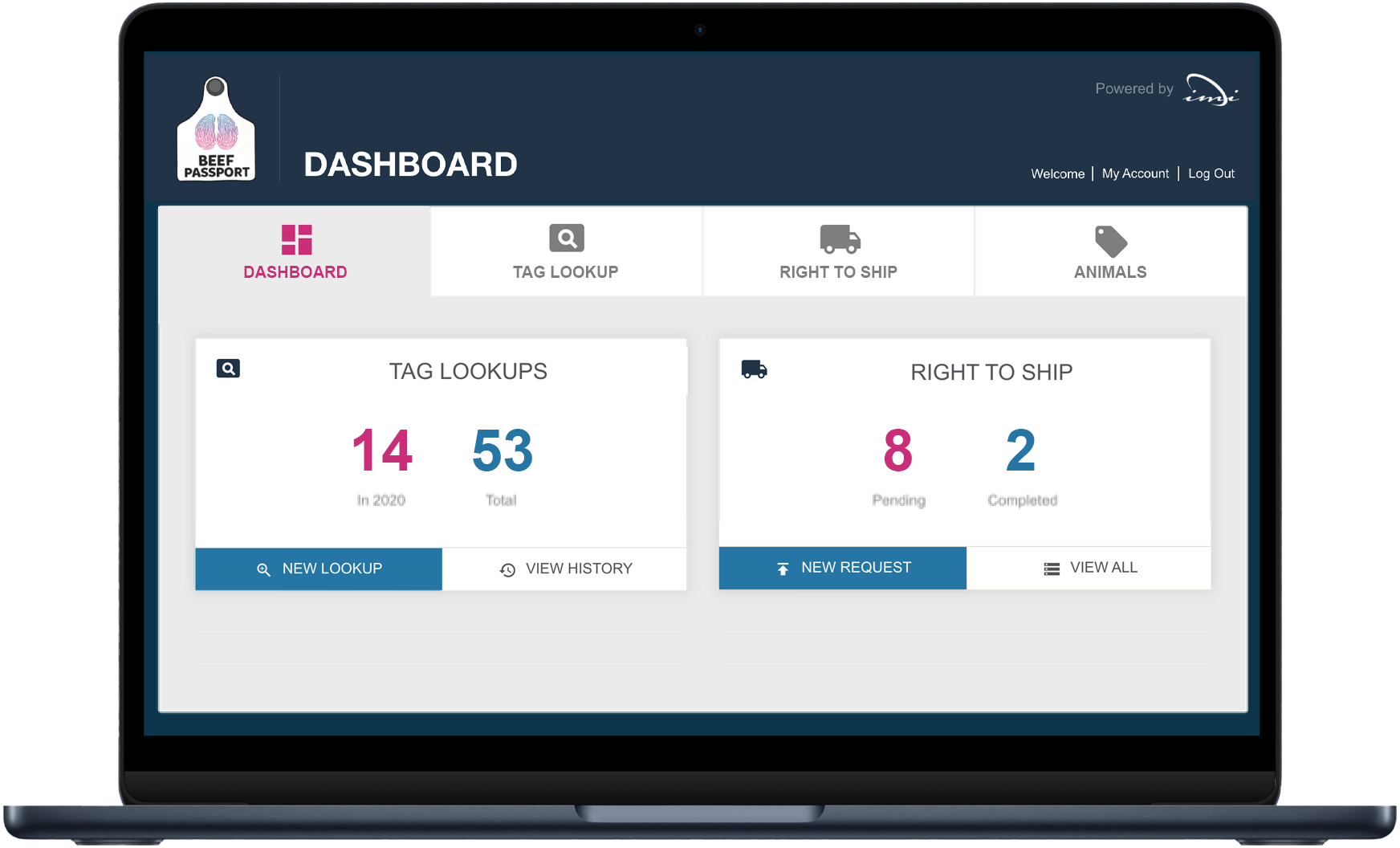 Beef Passport: Dashboard